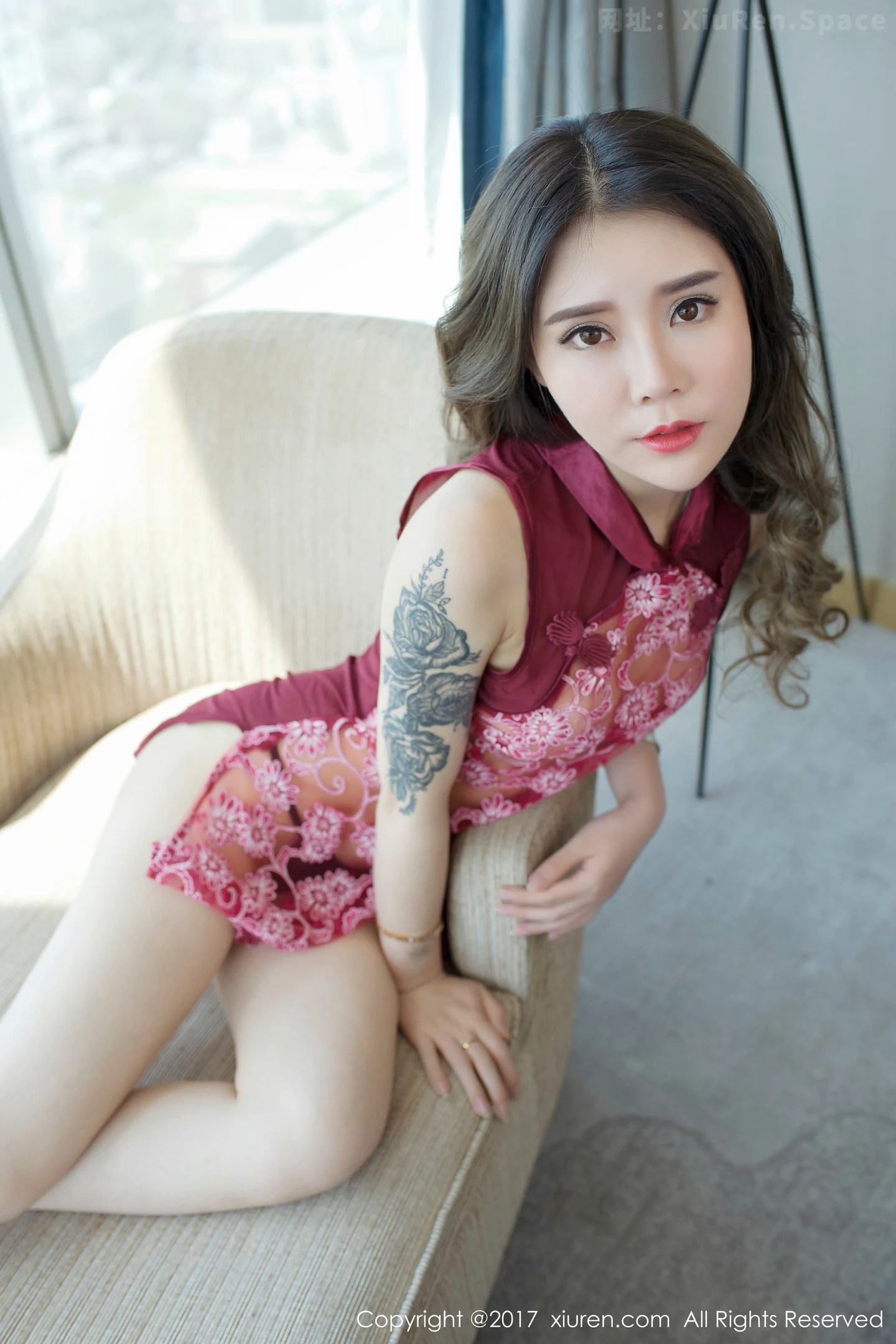 图片[6]-[XiuRen秀人网]VOL.763 嫩模爱丽莎Lisa缕空旗袍透视秀美乳浴室里高叉比基尼性感写真60P-秀人网官方网站